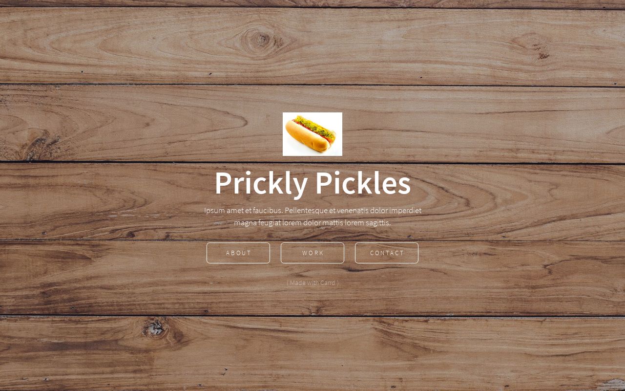 Carrd profile picture for @prickly